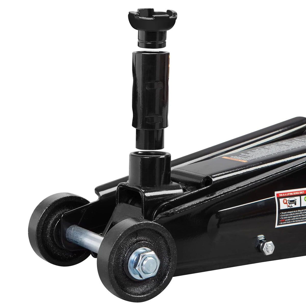 Torin 3 Ton (6,000 lb) Capacity Hydraulic Trolley Floor Jack with Extra Saddle (Fits: SUV and Extended Height Trucks) Black, W8306-B