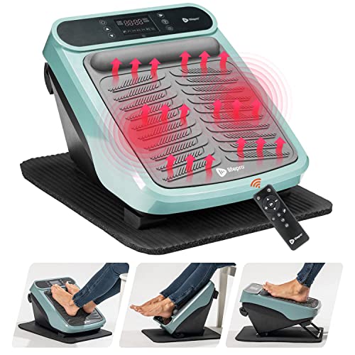 LifePro Foot Massager for Neuropathy - Relaxing Calf & Foot Therapy with Heat Option for Maximum Soothing Effect, Blood Revitalization (Black)