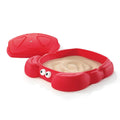 Step2 Crabbie Sandbox Kids Plastic Outdoor Sandbox with Cover