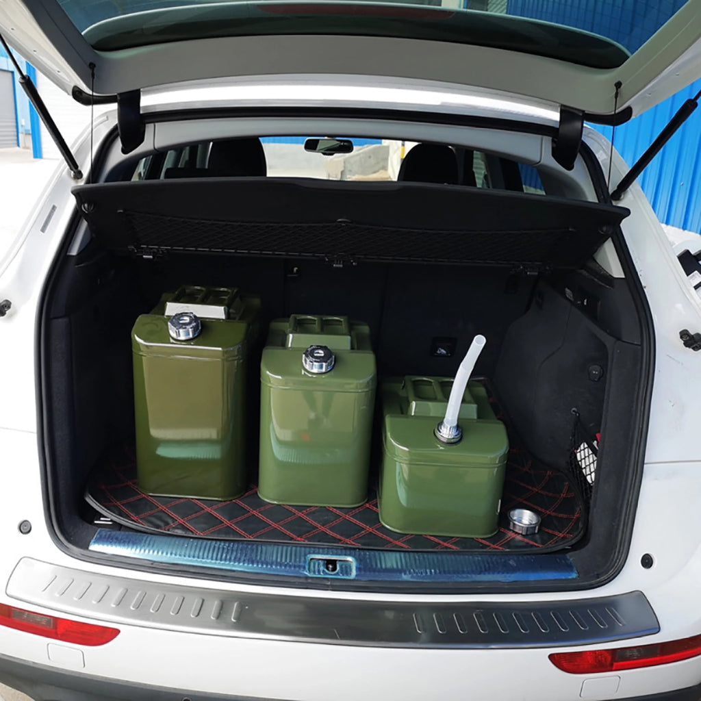 MoreChioce 10L Green Metal Jerry Can Store Container for Petrol Oil Water Alcohol