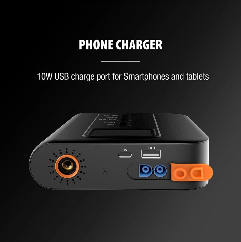 ToughTested - Vehicle Jump Starter with Air Pump Tire Inflator & Built-in Portable Charger Powerbank