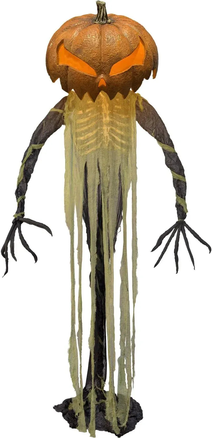Haunted Hill Farm 7-Ft Animatronic Soul Harvester by Tekky, Halloween Animatronic, Spooky Prop & Party Decoration, Indoor & Covered Outdoor Creepy Witch Decor Motion-Activated Lights & Sound, LifeSize