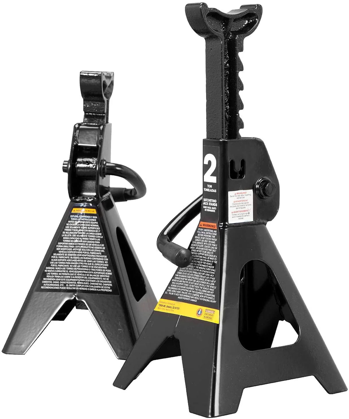 Torin DAT82001B Hydraulic Trolley Service/Floor Jack Combo with 2 Jack Stands, 2 Ton (4,000 lb) Capacity, Black