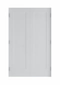 60 in. x 80 in. Bi-Parting Solid Core White Primed Composite Double Prehung French Door with Catch Ball Bronze Hinges