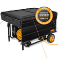 IGAN Generator Tent Running Cover Pro-Max, Ultra Heavy Duty Tarpaulin Enclosure with Windproof Kit, Portable All-Weather Generator Rain Shelter for Most 3500w-12000w generators, Black Generator Cover