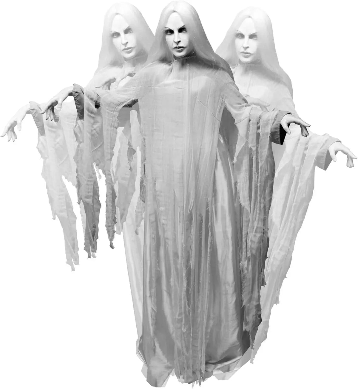 Haunted Hill Farm 7-Ft Animatronic Soul Harvester by Tekky, Halloween Animatronic, Spooky Prop & Party Decoration, Indoor & Covered Outdoor Creepy Witch Decor Motion-Activated Lights & Sound, LifeSize