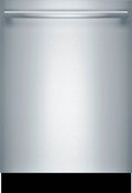 Bosch - 800 Series 24 Top Control Built-In Dishwasher with CrystalDry, Stainless Steel Tub, 3rd Rack, 42 dBa - Stainless steel