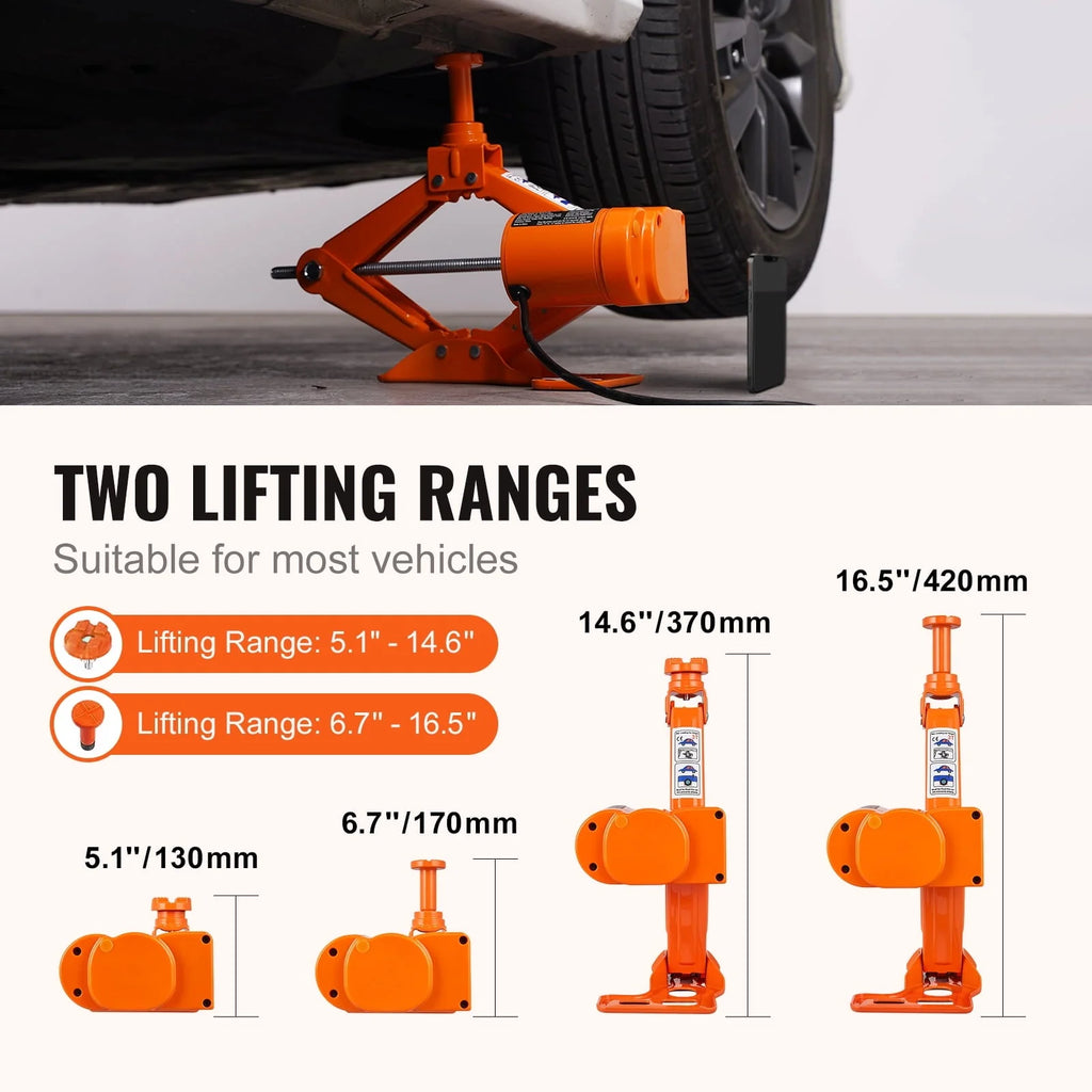 BENTISM Electric Car Jack 3 Ton Electric Scissor Jack Car Repair Tool for SUV Sedans