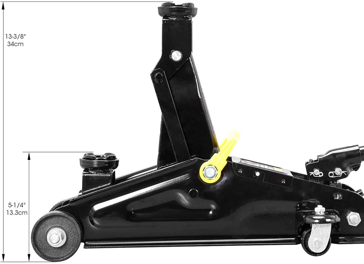Torin DAT82001B Hydraulic Trolley Service/Floor Jack Combo with 2 Jack Stands, 2 Ton (4,000 lb) Capacity, Black