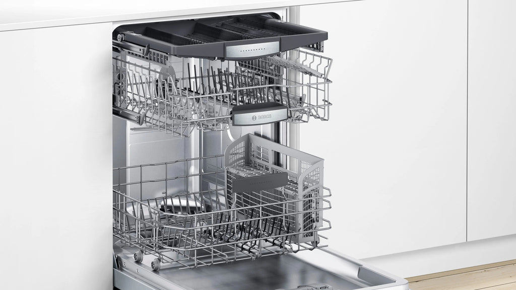 Bosch - 800 Series 24 Top Control Built-In Dishwasher with CrystalDry, Stainless Steel Tub, 3rd Rack, 42 dBa - Stainless steel