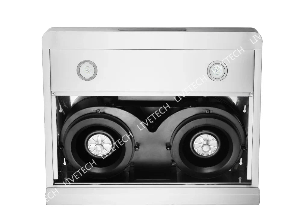 Rear Vent --- LiveTech Stainless Steel 30 Under Cabinet Range Hood 800 CFM