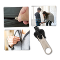 Aluminum Zipper Slider Repair Set with 6-Piece Multi-Size and Tool-Free Installation