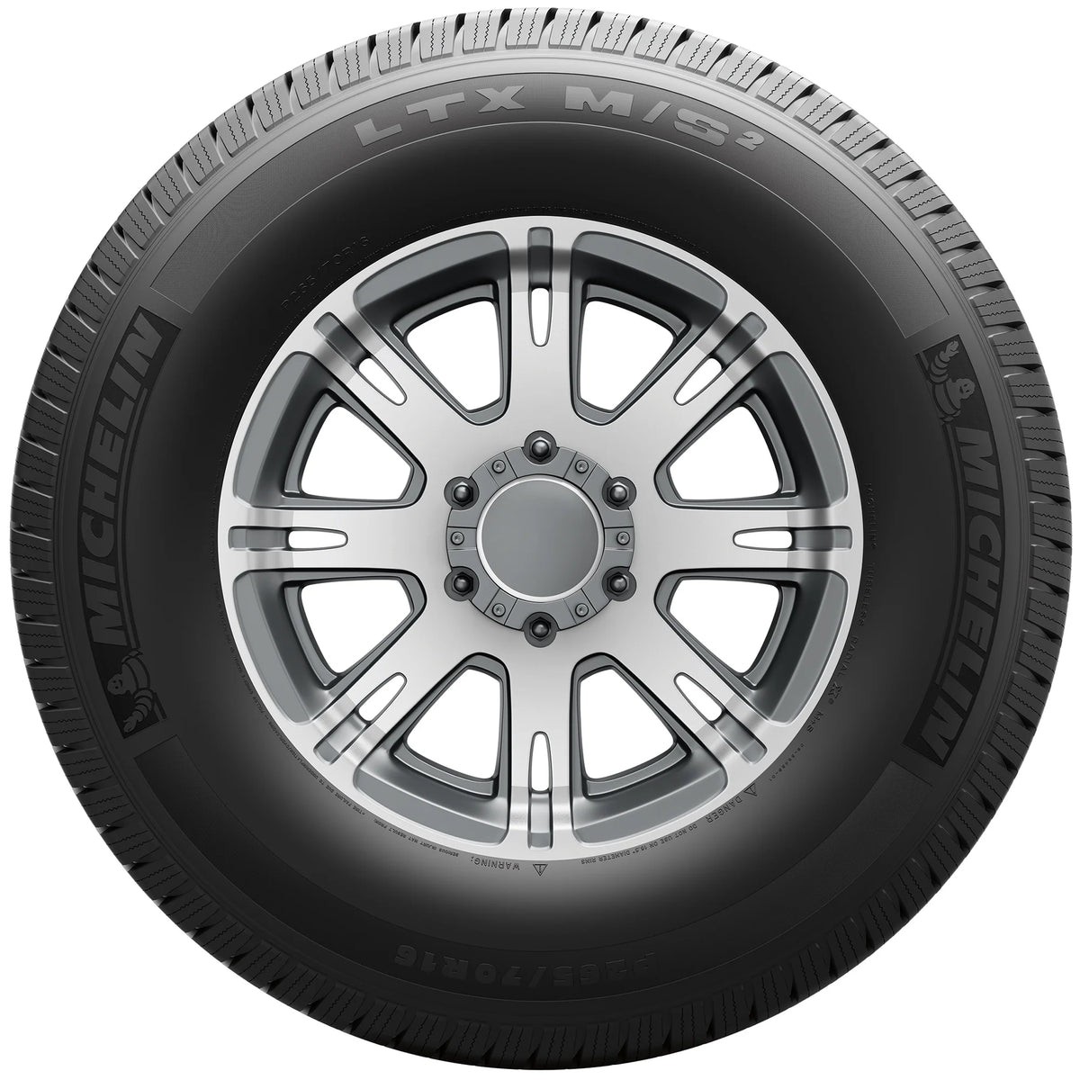 Michelin LTX M/S2 265/70R17 121 R Tire Fits: 2017 Chevrolet Silverado 1500 WT, 2014-15 Chevrolet Silverado 1500 WT