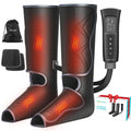 ALLJOY Leg Massager,Calf Foot Massager,Leg Air Compression Massager for Circulation,6 Modes 3 Intensities 2 Heating Levels 30 Mins Auto-off 2 Extensions