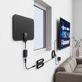 300 Miles Indoor Digital Amplified HDTV Antenna with Signal Booster for Local Channels