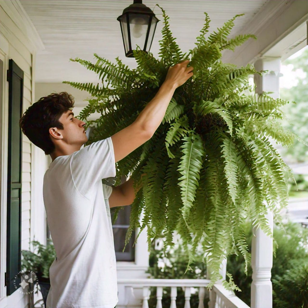 Artificial Boston Fern Bundle 18 Pack with UV Protection and Water  Shedding