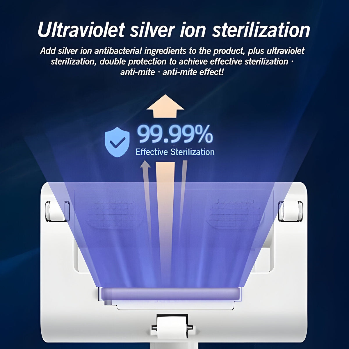 Handheld Mattress Vacuum with High Frequency Vibration and Multi Stage  Filtration