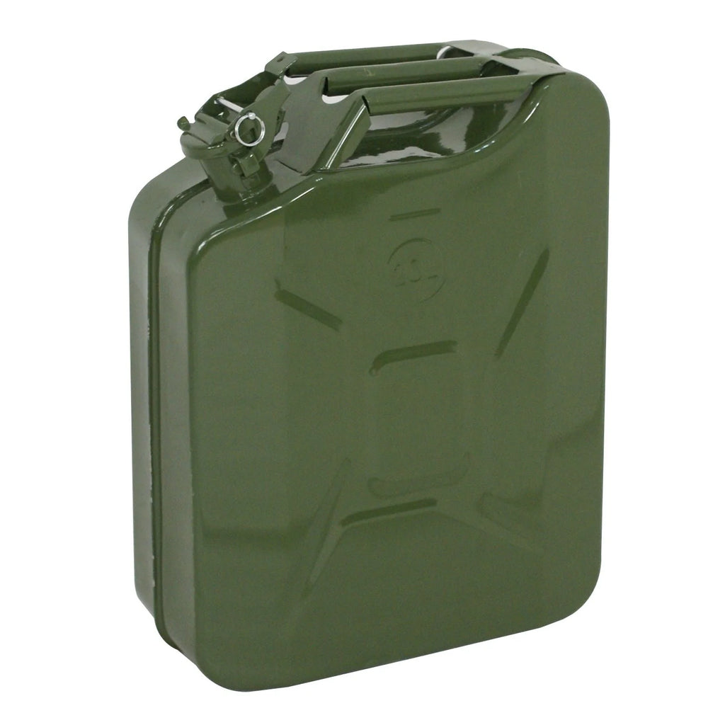 ZENY Jerry Can 5 Gallon Fuel Steel Tank NATO Style Extension Spout Gasoline Storage, 5 Pieces