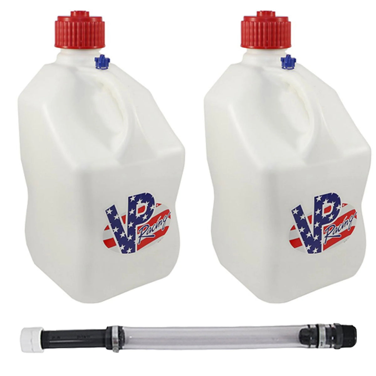 VP Racing 5.5 Gallon Motorsport Liquid Jug (2 Pack) with 14 Inch Hose Kit