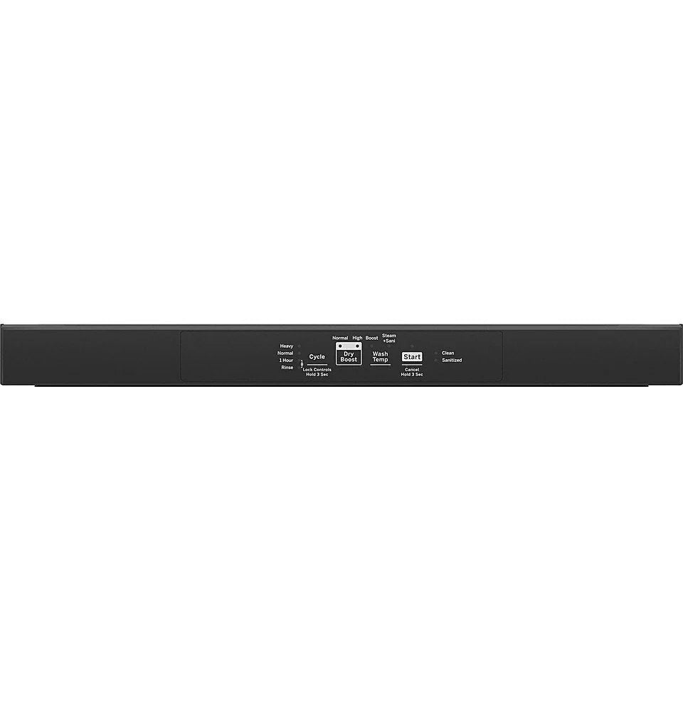 GE - Top Control Built In Dishwasher, 55 dBA - Black