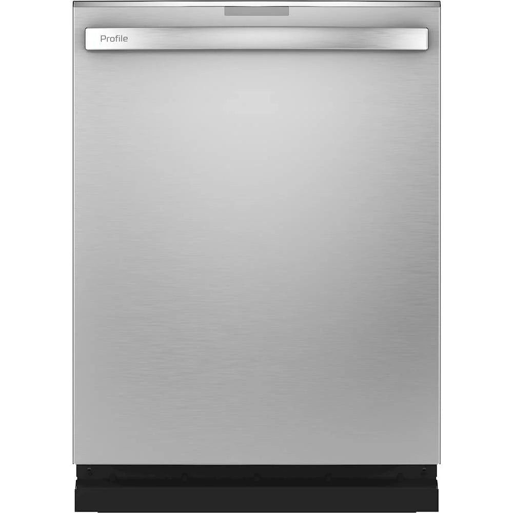 GE - Top Control Built-In Dishwasher with Stainless Steel Tub, 3rd Rack, 46dba - Stainless steel