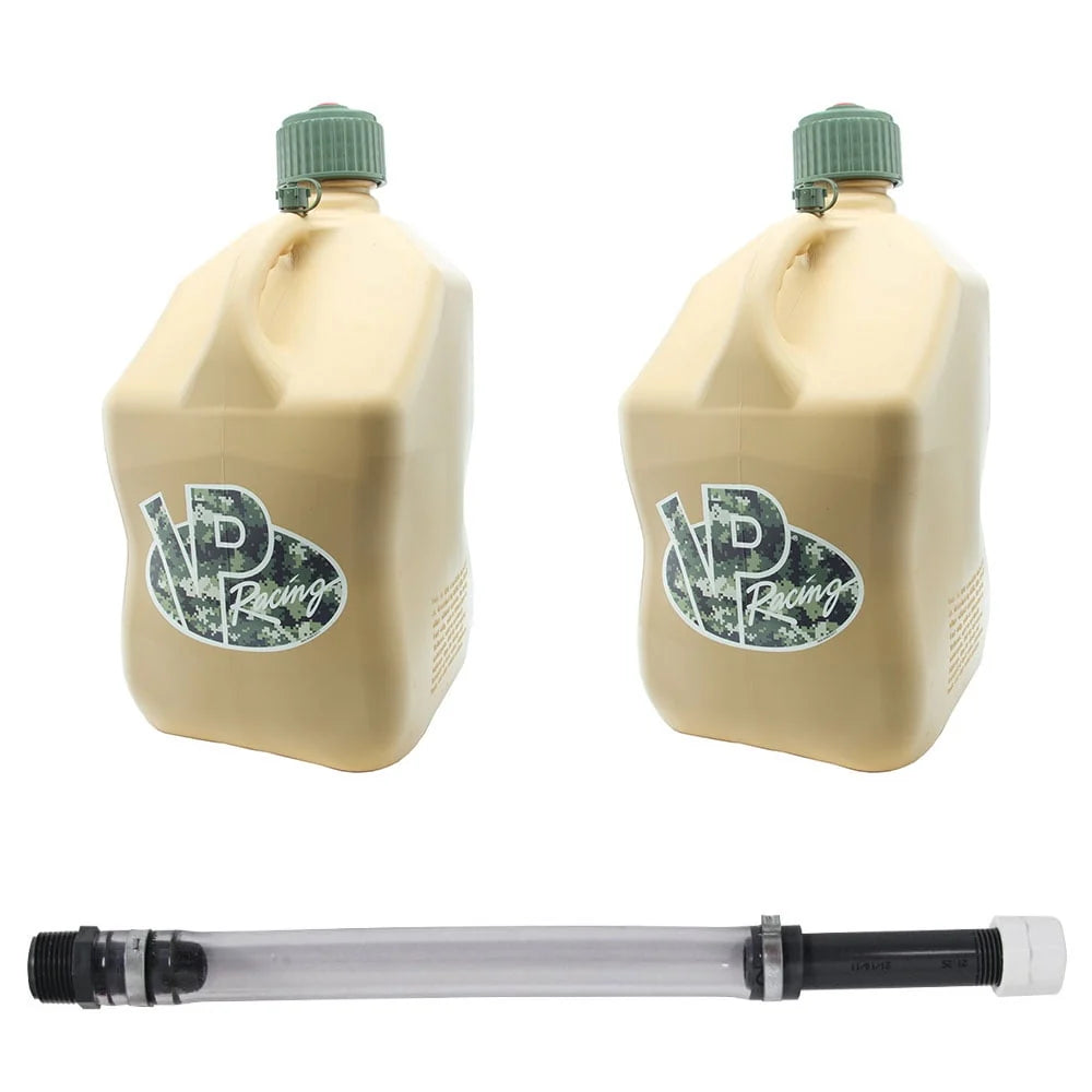 VP Racing 5.5 Gallon Motorsport Liquid Jug (2 Pack) with 14 Inch Hose Kit