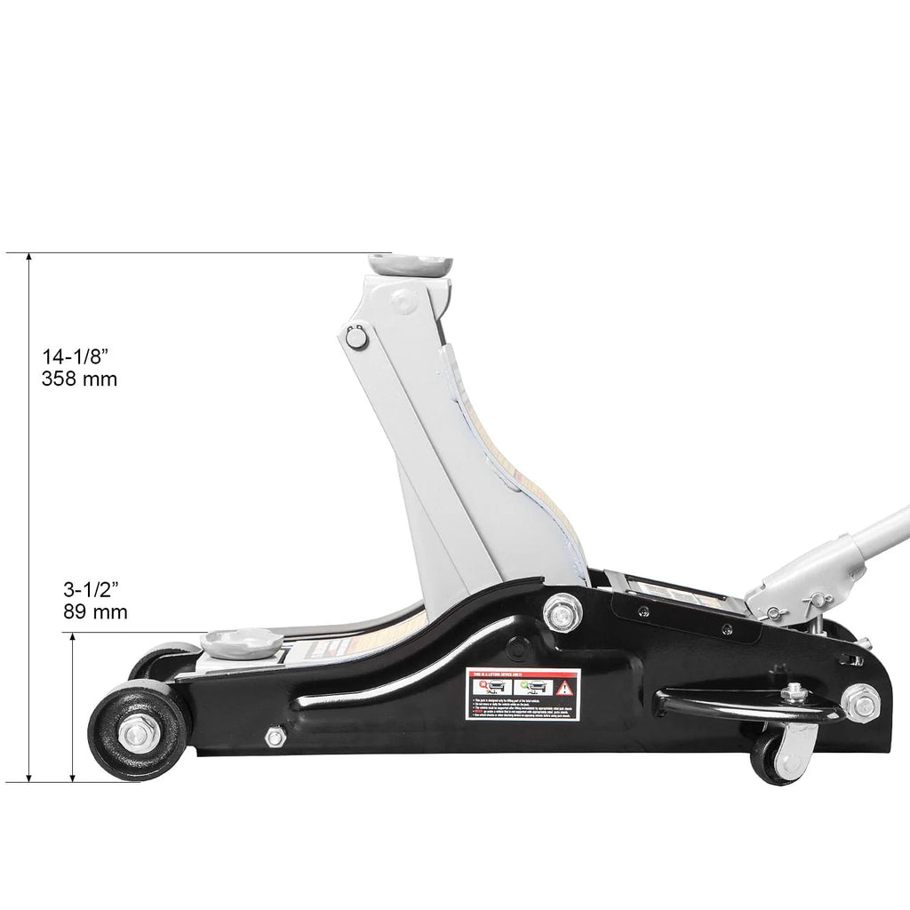 Torin 2.5 Ton (5,000 lb) Capacity, Hydraulic Low Profile Trolley Service/Floor Jack with Single Piston Quick Lift Pump, Black, W8250-B
