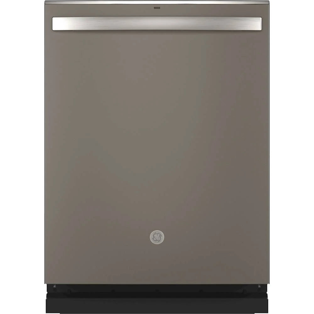 GE - Top Control Built-In Dishwasher with Stainless Steel Tub, 3rd Rack, 46dBA - Slate