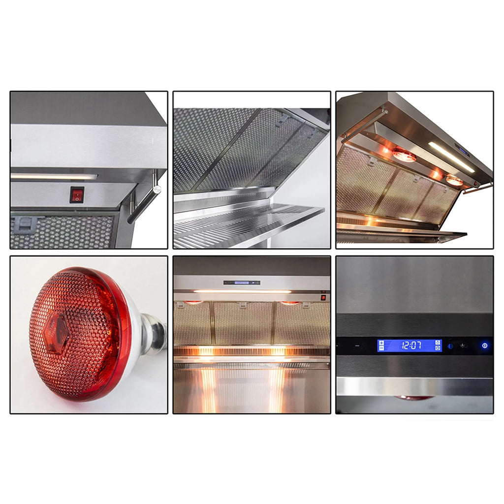 Savona - 48 Wall Mount Range Hood with Hybrid Filters & Back Splash