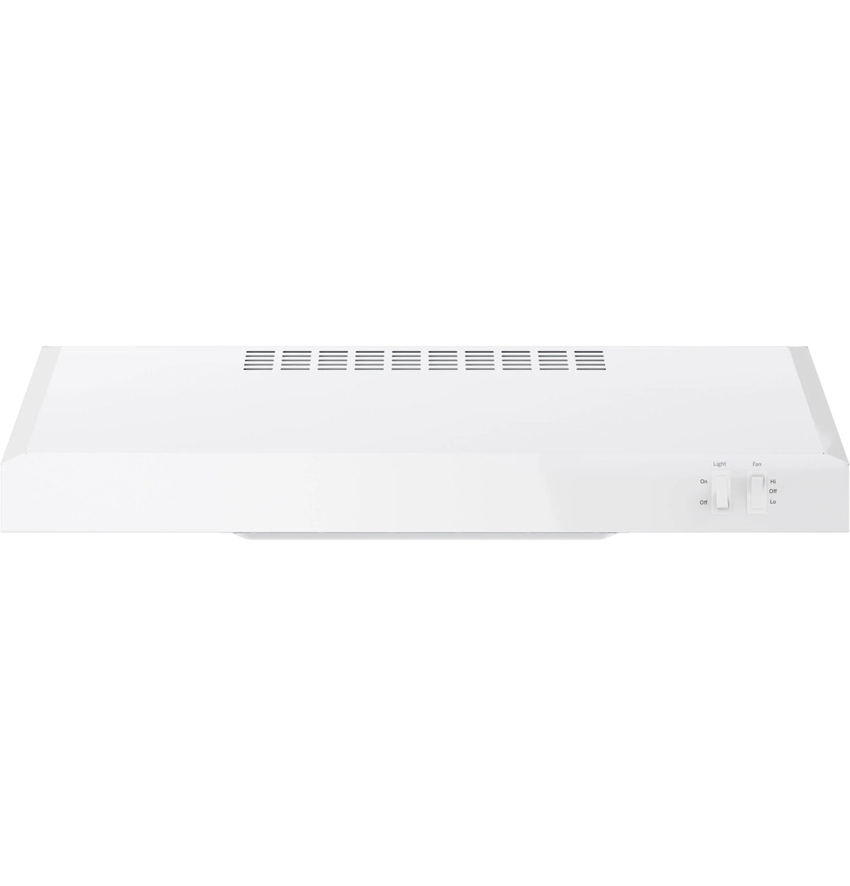 GE - 24 Convertible Range Hood - White on white