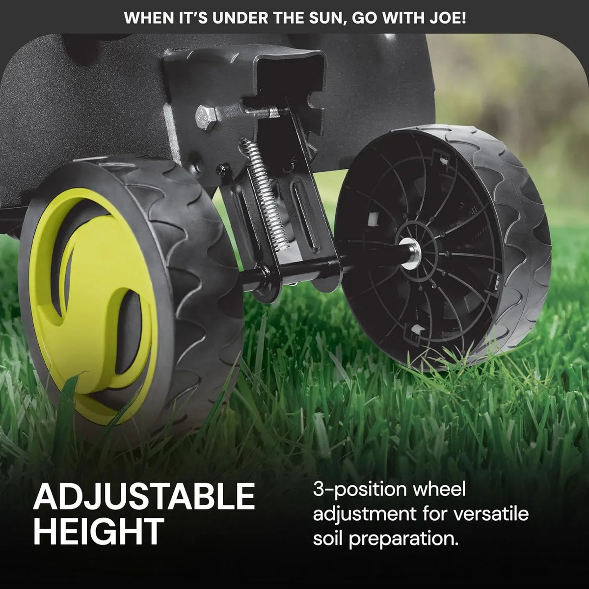 Sun Joe Electric Garden Tiller Cultivator, Steel Tines, 12 Amp, 16 Inch, Black - Heavy-Duty Gardening Machine & Equipment for Gardens, Lawns & Yards, TJ603E