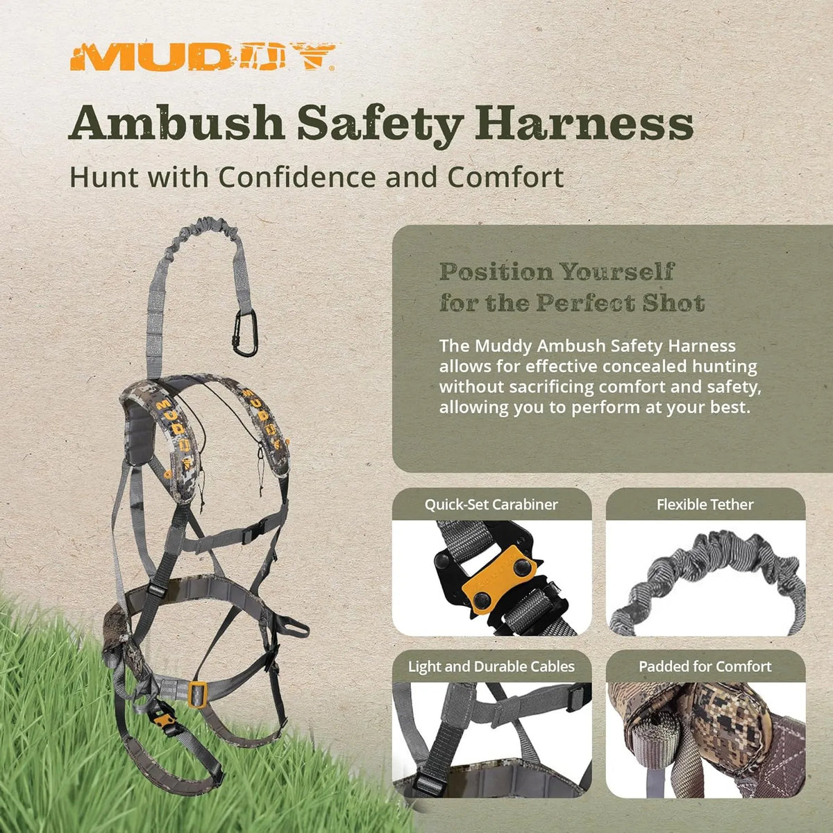 Tree Stand Safety Harness Hunting Accessory