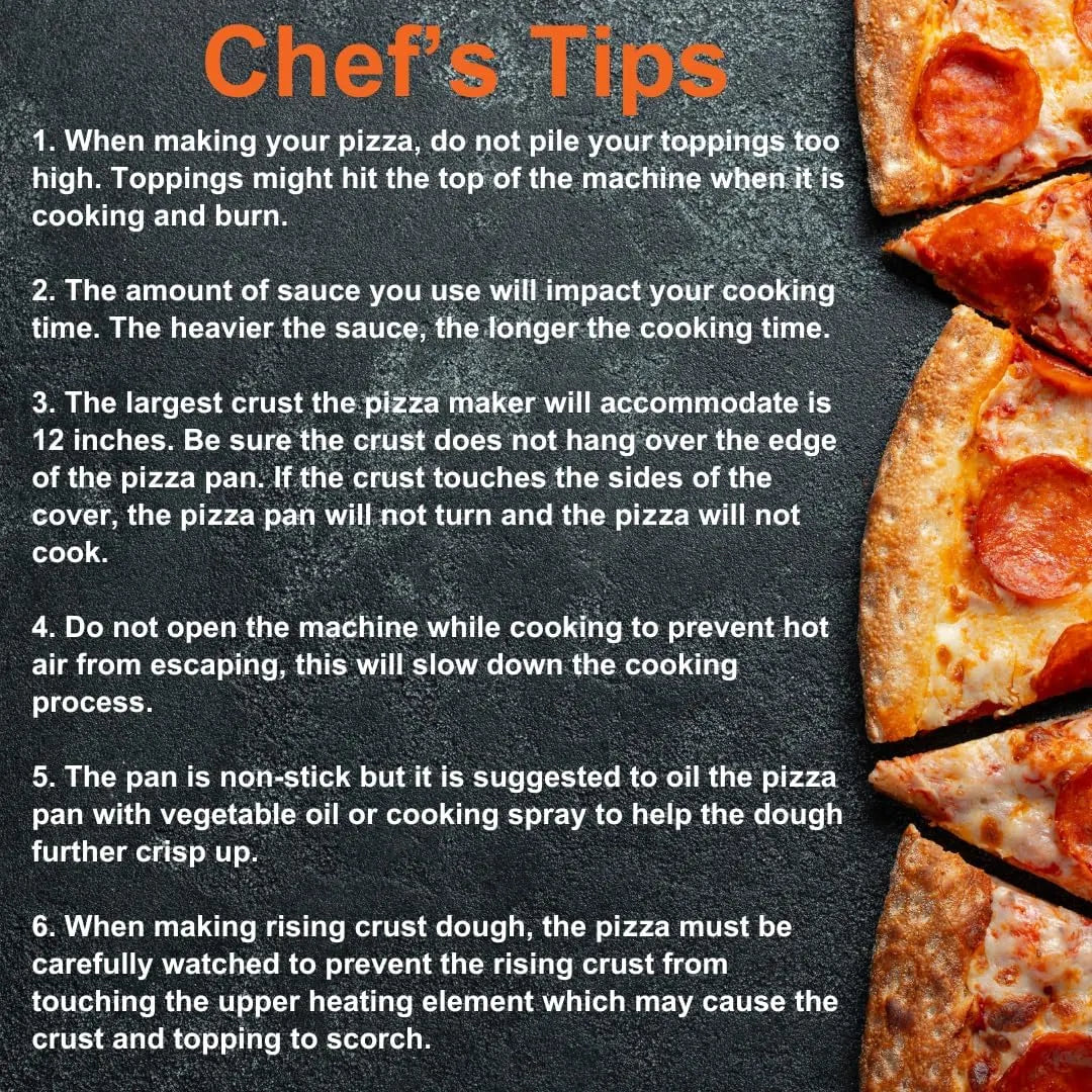MasterChef Electric 12 Pizza Maker- Cook Homemade Calzones, Quesadillas & Cookies! Rotating Nonstick Plate for Even Baking- Adjustable Temp Control for Crispy Crust- Indoor or Outdoor Parties & Gifts