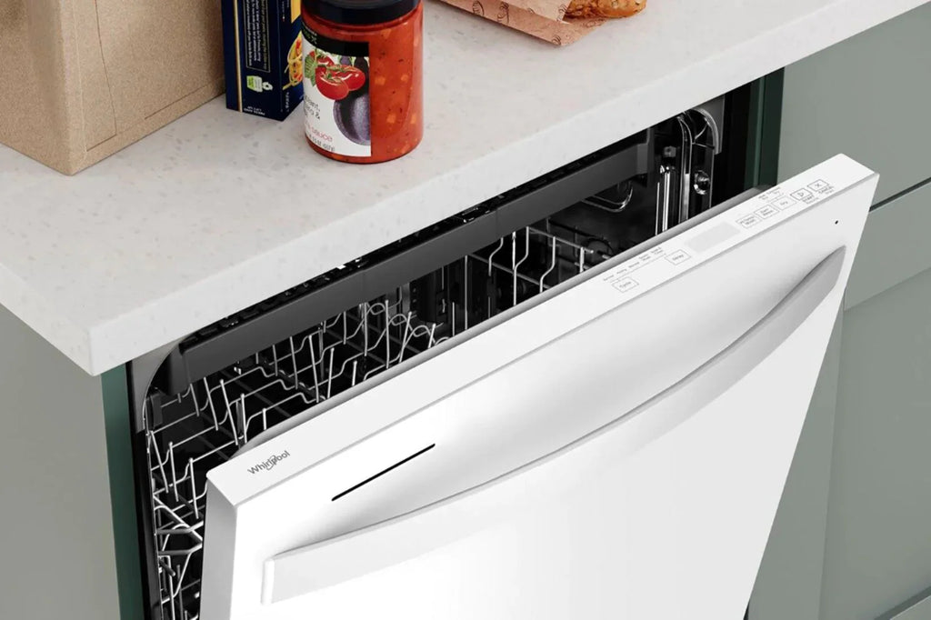 Whirlpool - 24 Top Control Built-In Dishwasher with Stainless Steel Tub, Large Capacity, 3rd Rack, 47 dBA - White
