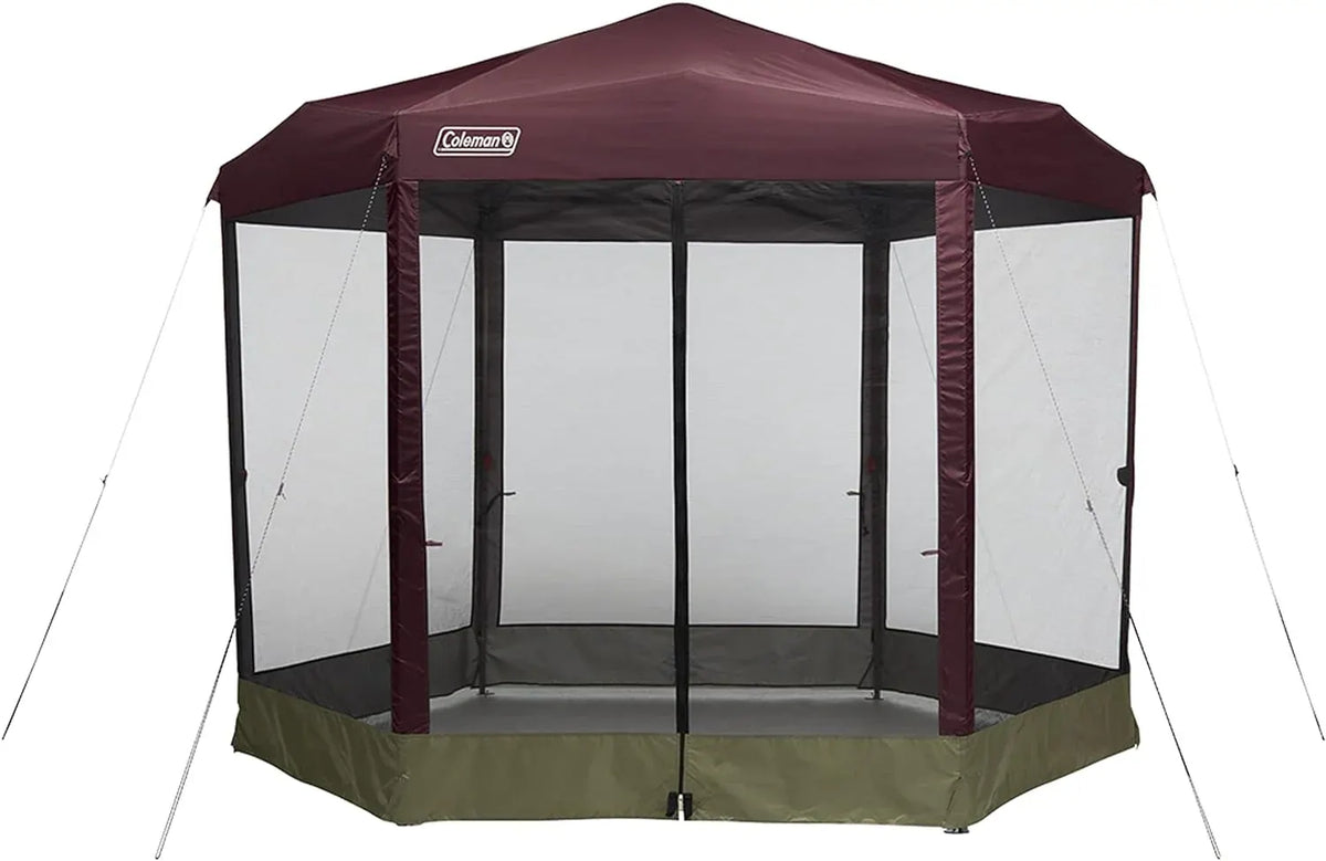 Coleman Back Home Screened Canopy Tent with Instant Setup, Outdoor Gazebo for Bug-Free Lounging, Fits Over Picnic Tables, Ideal for Parties, Events, Tailgates, Dining, & More