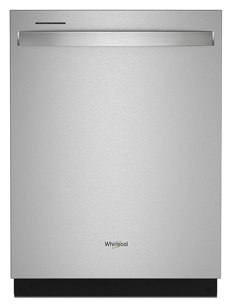 Whirlpool - 24 Top Control Built-In Dishwasher with Stainless Steel Tub, Large Capacity & 3rd Rack, 47 dBA - Stainless steel