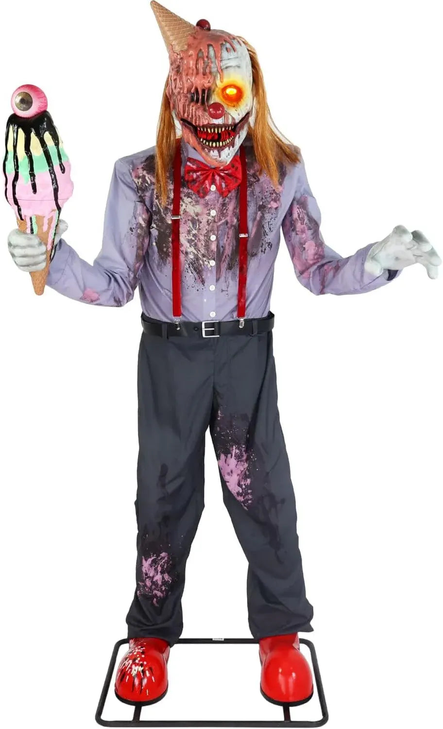 Haunted Hill Farm 7-Ft Animatronic Soul Harvester by Tekky, Halloween Animatronic, Spooky Prop & Party Decoration, Indoor & Covered Outdoor Creepy Witch Decor Motion-Activated Lights & Sound, LifeSize