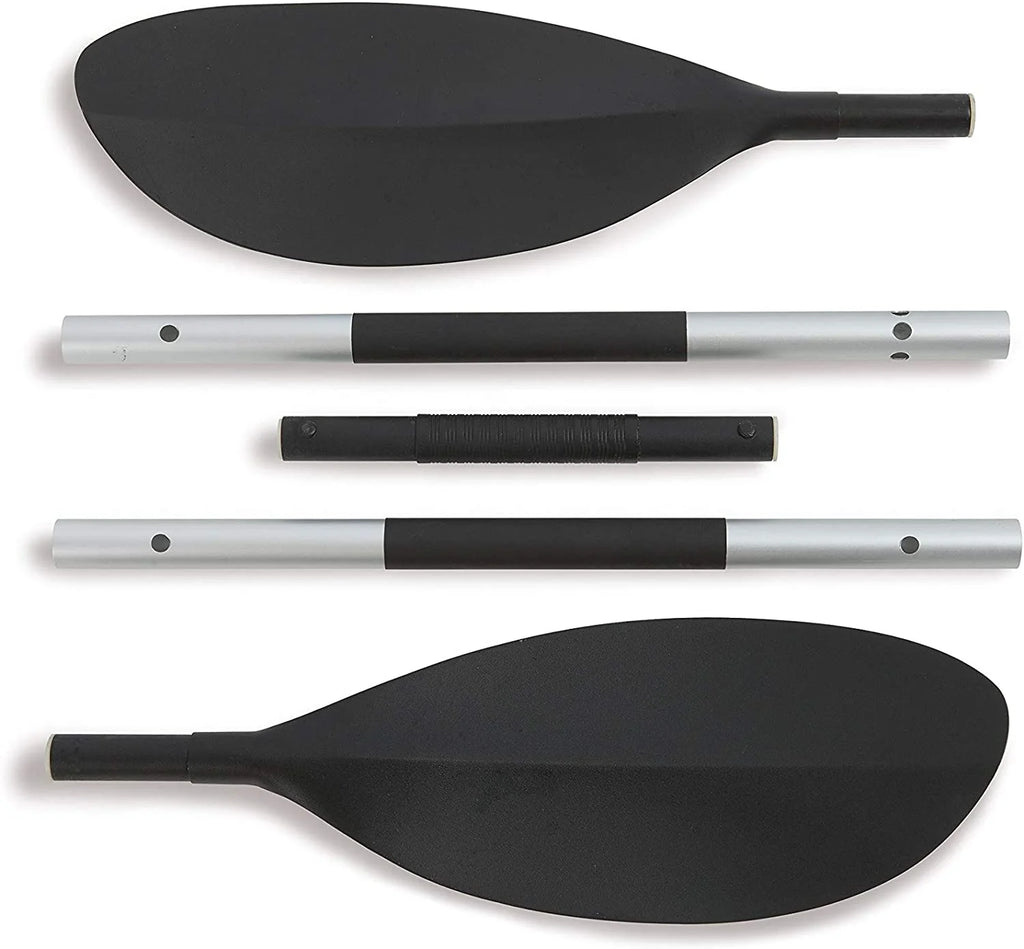 Explorer K2 Kayak， 2-Person Inflatable Kayak Set with Aluminum Oars and High Output Air Pump