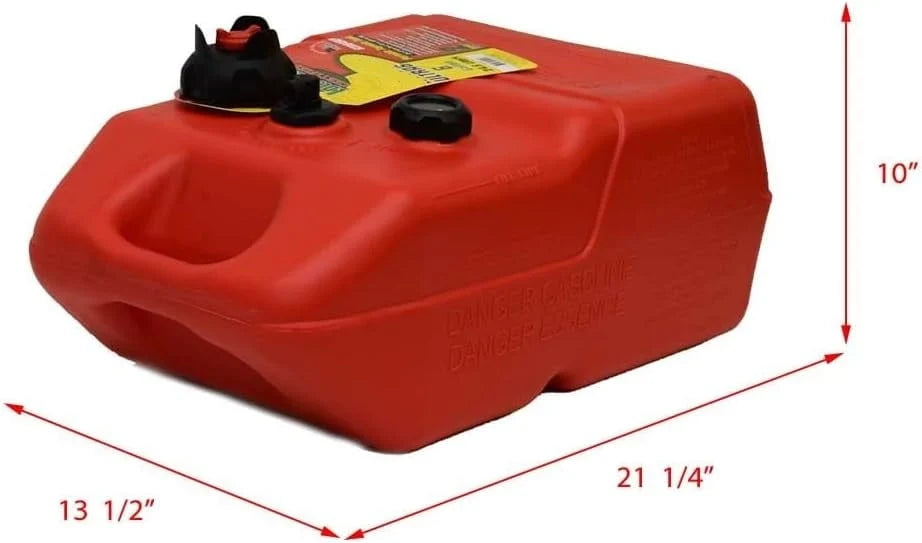 Marine EPA- Compliant Topside Fuel Tank - 6 Gallons, Low Profile, Model# 620049LP