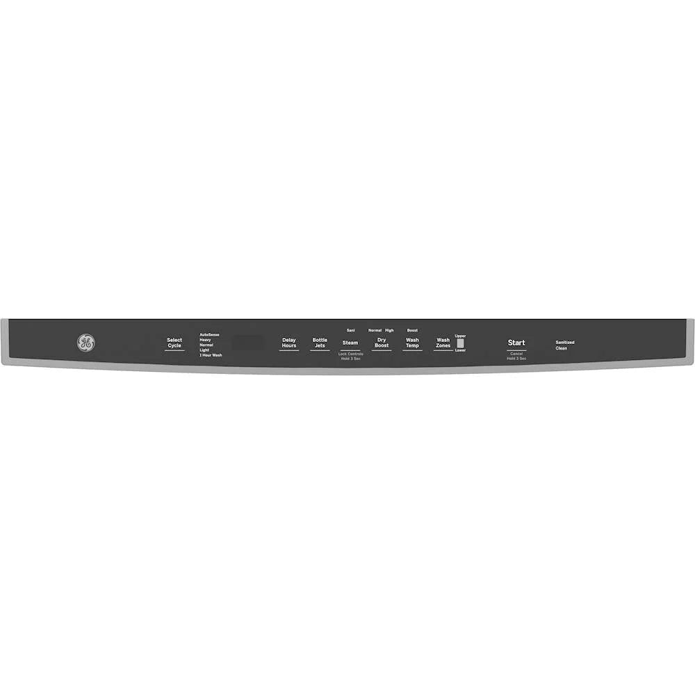 GE - Top Control Built-In Dishwasher with Stainless Steel Tub, 3rd Rack, 46dba - Stainless steel