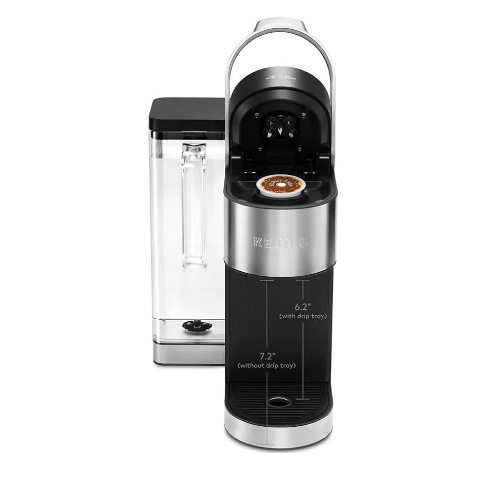 Keurig K-Supreme Plus C Single Serve Coffee Maker with Multi-stream Technology Incudes 15 K-Cup Pods, Water Filter + Handle, My K-Cupu00ae Universal Reusable Coffee Filter