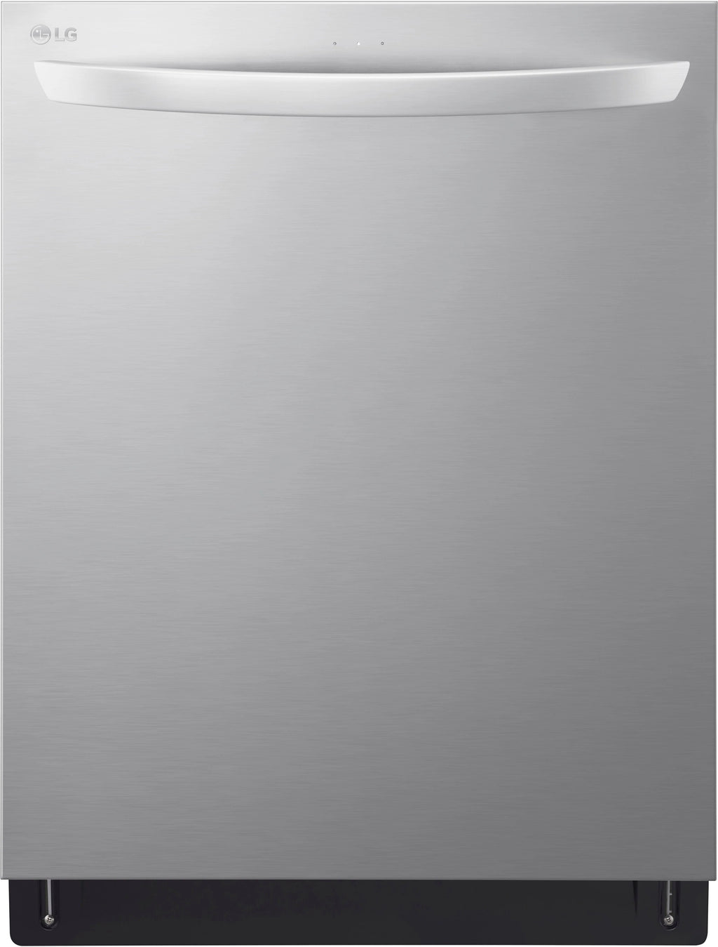 LG - 24 Top Control Smart Built-In Stainless Steel Tub Dishwasher with 3rd Rack, QuadWash and 46dba - Stainless steel