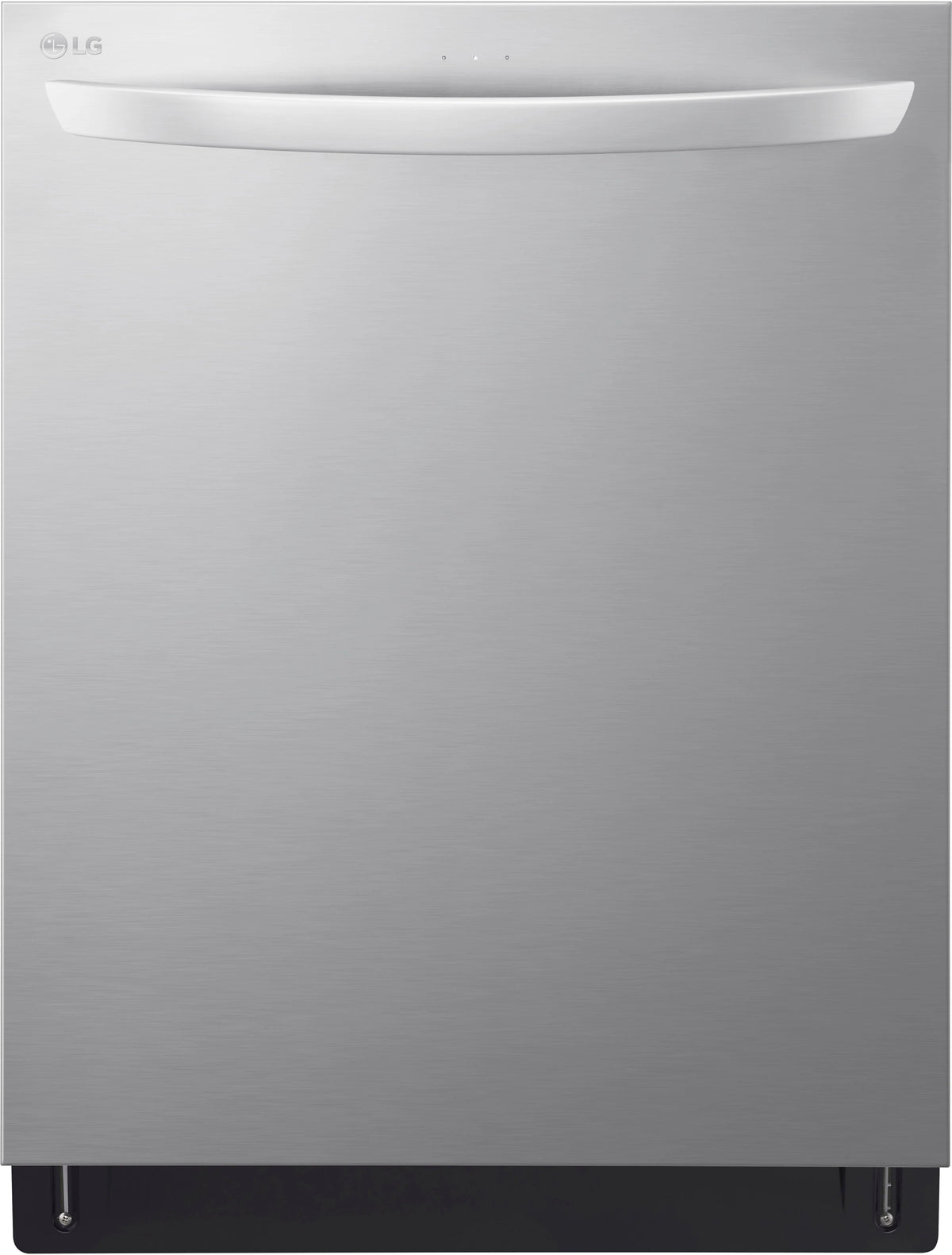 LG - 24 Top Control Smart Built-In Stainless Steel Tub Dishwasher with 3rd Rack, QuadWash and 46dba - Stainless steel