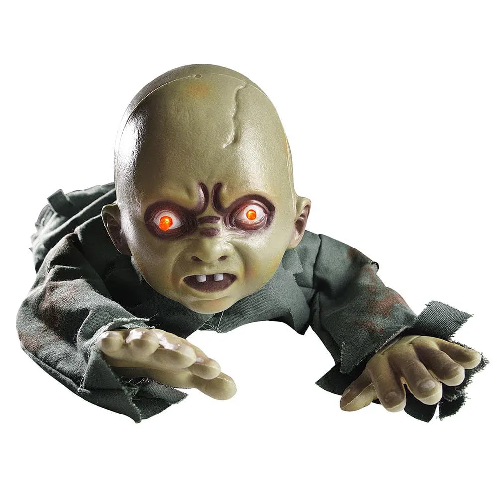 Yescom Scary Animated Pumpkin Halloween Decor 7 Ft with Motion & Sound Activated AC 100V-240V for Party Decoration