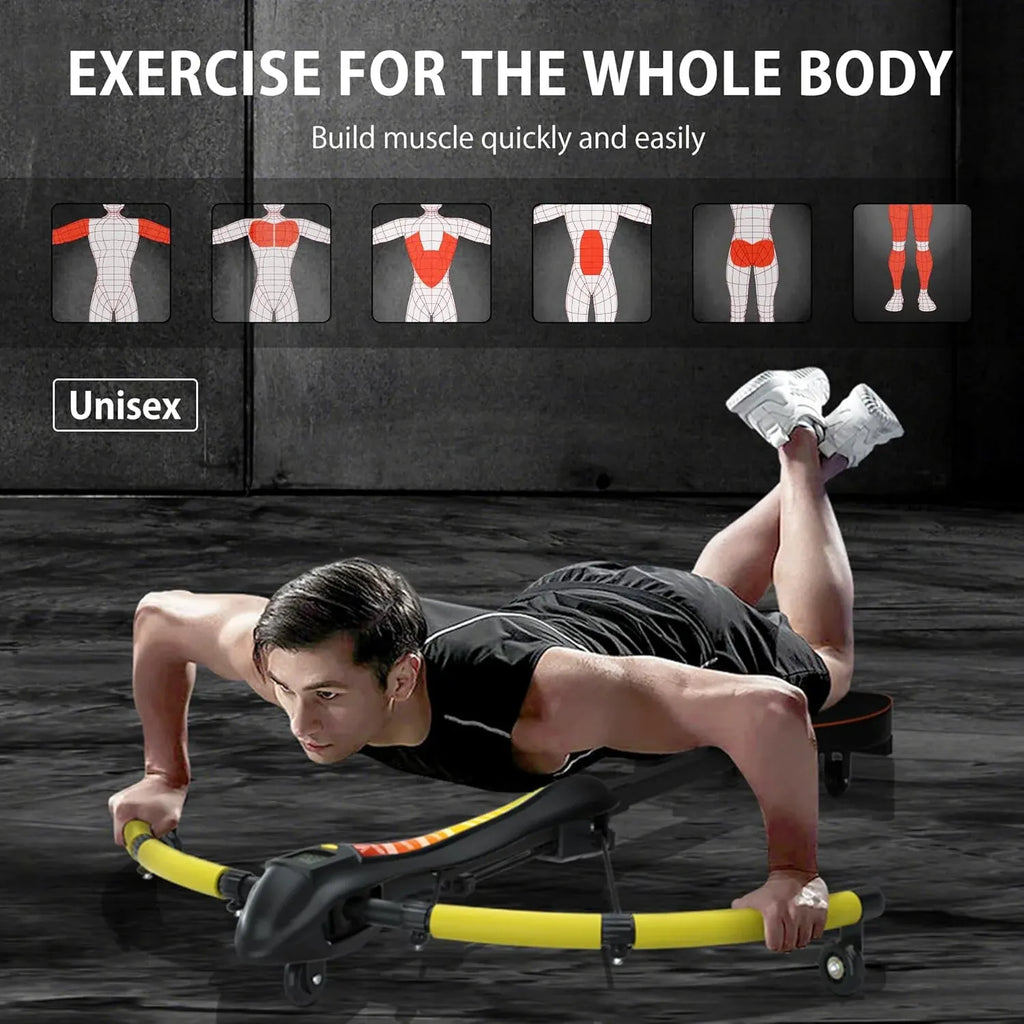 4-in-1 Multi-Functional Rowing Machine AB Workout Machine, Core & Abdominal Trainers, Adjustable Dragonfly Machine, Strength Training Full Body Workout, Home Gym Fitness Equipment