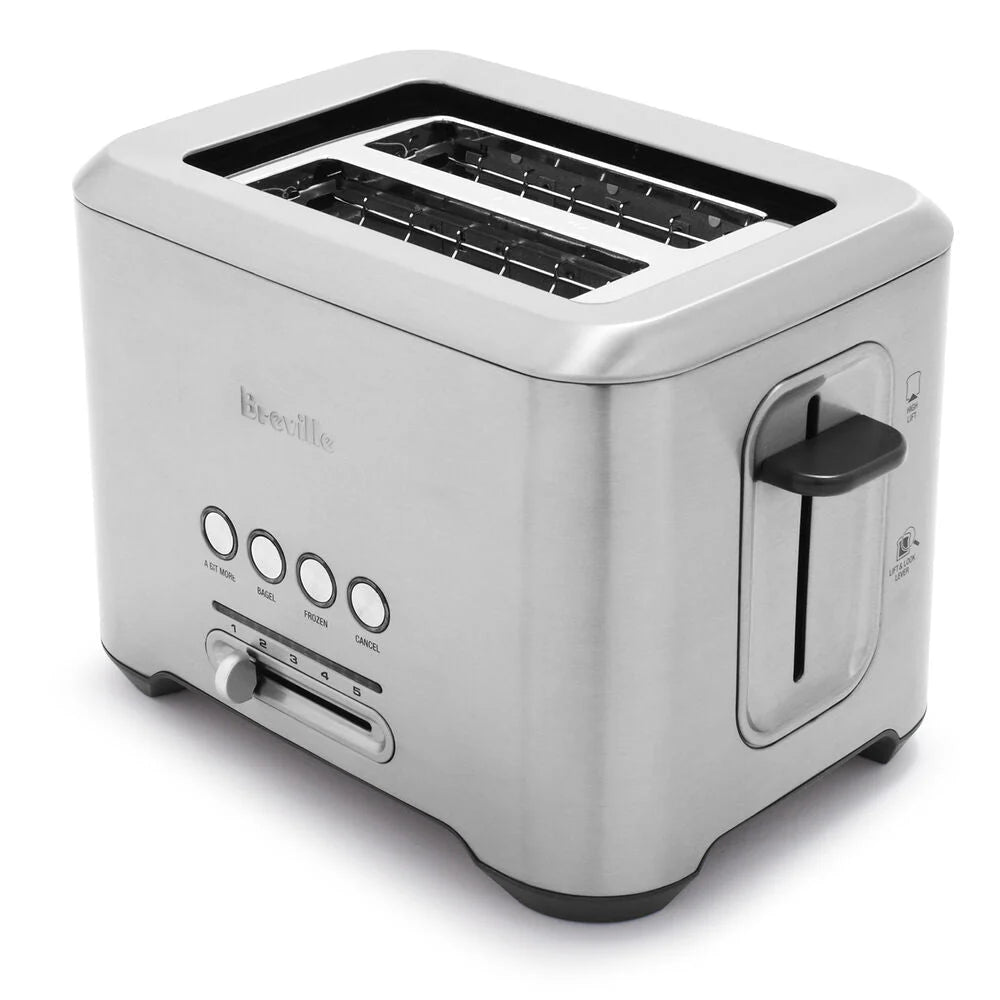 Breville - the Bit More 2-Slice Extra-Wide and Deep Slot Toaster - Stainless Steel