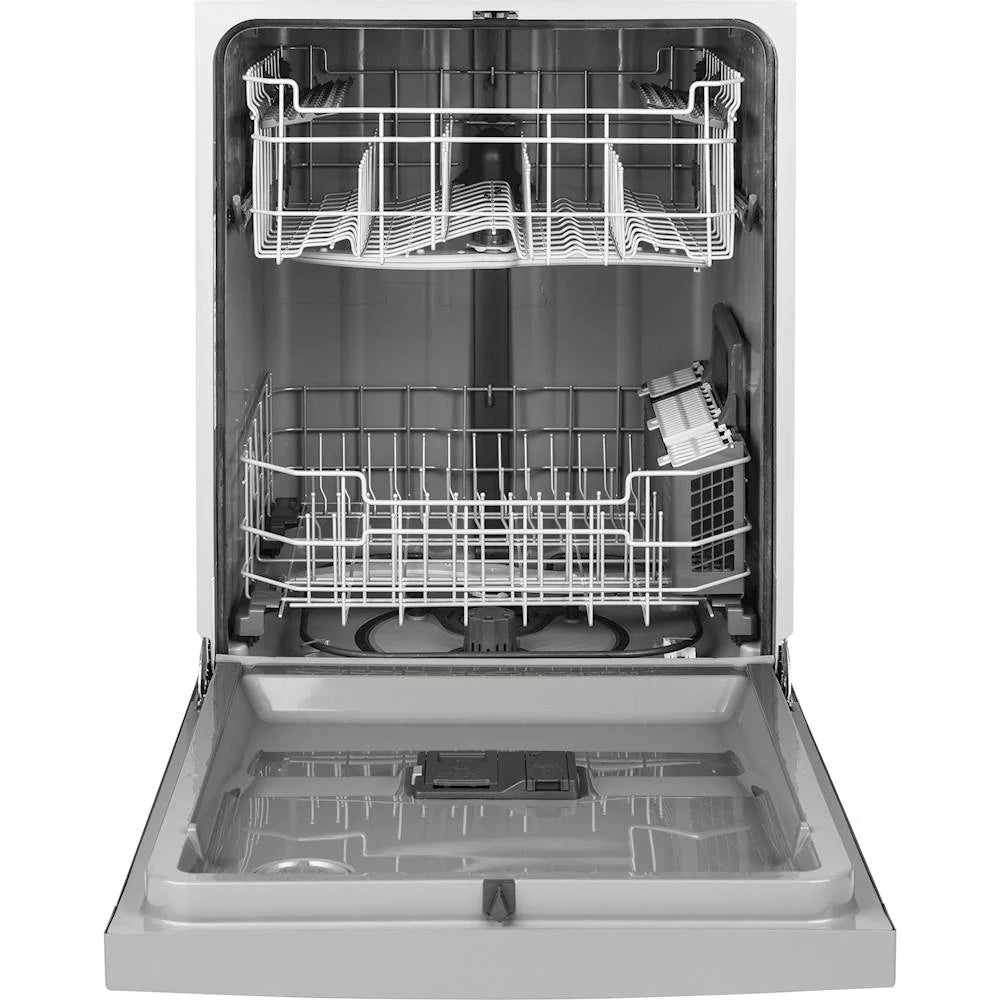 GE - Front Control Built-In Dishwasher, 54 dBA - Stainless steel