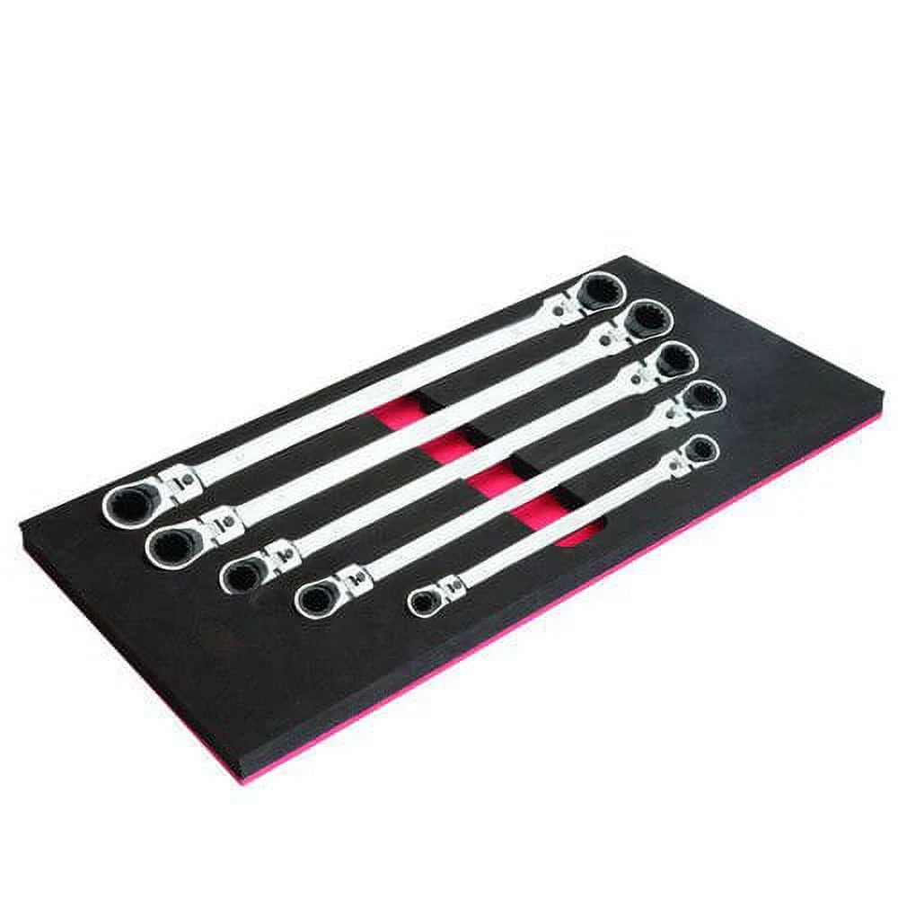 E-Z Red Headlock 5pc Metric Box Wr Set