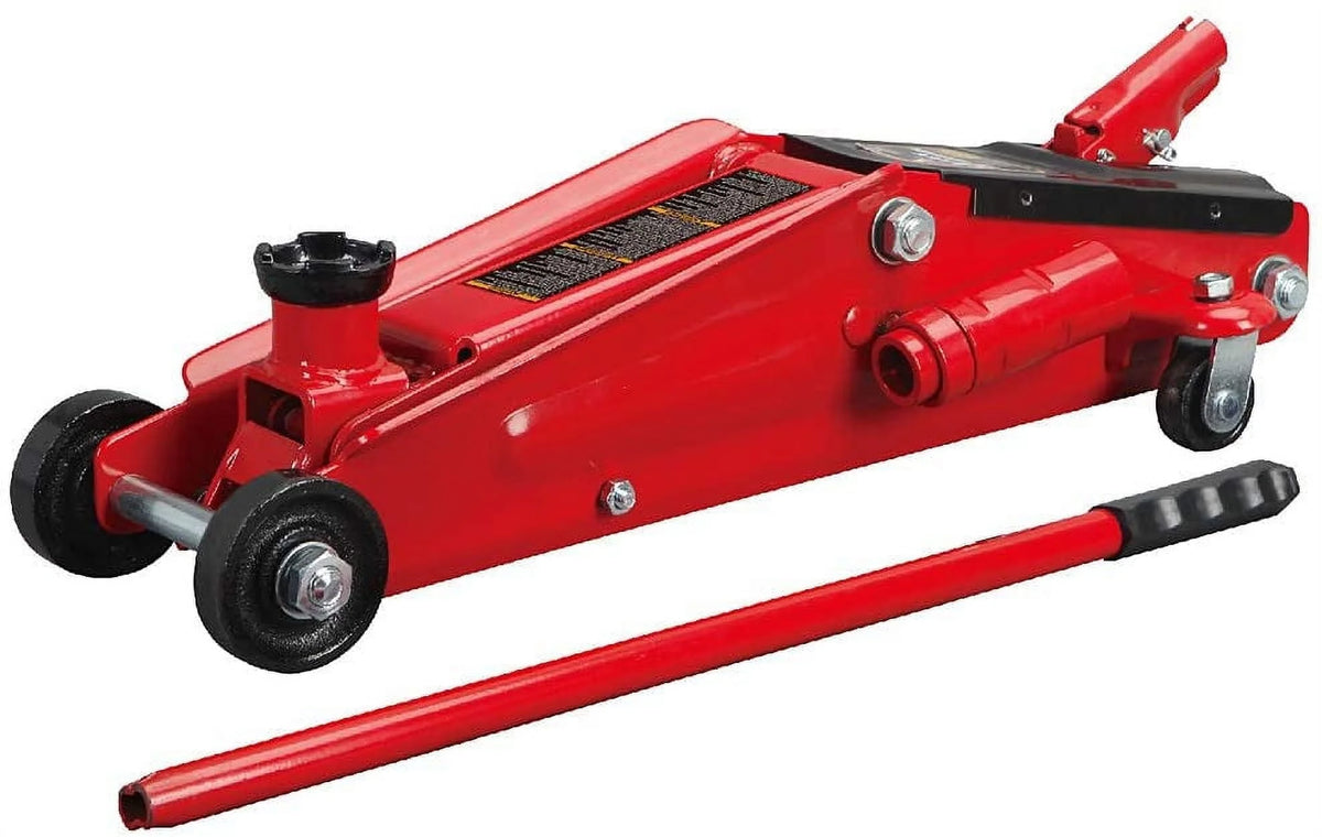 Big Red 3 Ton Hydraulic Trolley Service/Floor Jack with Extra Saddle, Fits SUVs and Trucks, Red, W8306