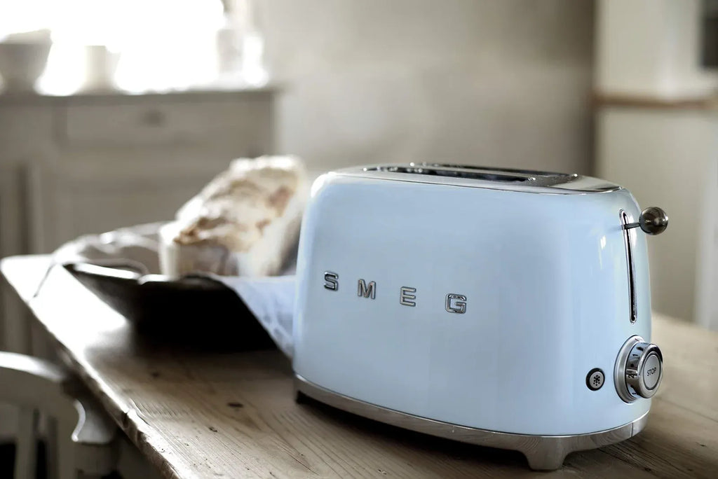 2 Slice Toaster with 6 Presets and Defrost TSF01PBUS, Pastel Blue